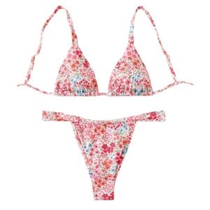 Women’s Floral Triangle Bikini Bathing Suit